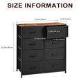 thumbnail image 3 of SortWise 8 Drawer Dresser with Wood Top and Steel Frame, Storage Tower Chest Organizer Nightstand with Adjustable Feet for Bedroom Living Room, 3 of 8
