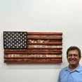 thumbnail image 3 of Kilougeis Rack American Flag Challenge Display Handmade Memorial Display Stand Tabletop Display Stand Memorial Day ornament Chearance, 3 of 9