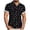 Black-01, variant on Mens Button Down Shirts Short Sleeve Casual Fashion Printing Shirts Turndown Collar Summer Beach Tops