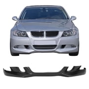 Ikon Motorsports Compatible with 06-08 BMW E90 3 Series A STYLE Front Bumper Lip Unpainted - PU