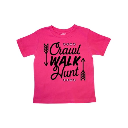 

Inktastic Crawl Walk Hunt in Pink with Arrows Gift Toddler Boy or Toddler Girl T-Shirt