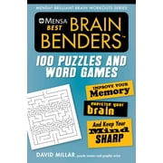 Mensa Brilliant Brain Workouts: Mensa Best Brain Benders : 100 Puzzles and Word Games (Paperback)