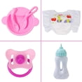 thumbnail image 6 of ZITA ELEMENT 12 Pcs Baby Doll Accessories, Baby Doll Clothes DIaper Bag, Baby Doll Feeding and Caring Set, 6 of 7