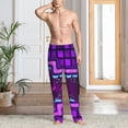 thumbnail image 6 of Lsque Geometry Dash Print Men's Pajama Pants, Lounge Pant - Comfortable Home Wear,Elastic Waistband, Stylish Design-Large, 6 of 9