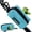 Sea Blue, variant on PetAmi Dog Poop Bag Holder & Waste Bag Dispenser with Clip-On Pouch  Includes 1 Roll of Pet Waste Bags  Portable Dog Walking Accessories for Leash, Belt or Backpack, Gray