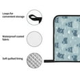 thumbnail image 4 of Honeii Cute Hippopotamus Pattern Oven Mitts and Pot Holders, Silicone Oven Gloves,500 F Heat Resistant Oven Mitts Sets, 4PCS, 4 of 6
