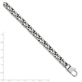 thumbnail image 5 of Stainless Steel Bracelet Contemporary Link, Other mm 8.5 in Chisel Polished 8 Fancy Link, 5 of 5
