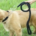 thumbnail image 4 of Large Dog Leash Nylon Braided Traction Rope Pet Walking Thick Hand Rope For Bulldog Rottweiler Hound Dogs Accessories, 4 of 9