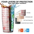 thumbnail image 7 of 20oz Insulated Tumbler, Travel Coffee Tumbler with Lid, Cup Holder Friendly Travel Coffee Mug, Stainless Steel Thermos, 20 Oz Tumbler, Reusable Insulated Coffee Mug with Lid ( Valentine's Day ), 7 of 7