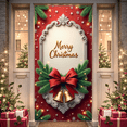 thumbnail image 4 of Decorative Design Merry Christmas Banner Snowflake Pattern Winter Holiday Event Decoration for Christmas Party Indoor Decoration, 4 of 9