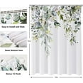 thumbnail image 5 of Shower Curtain,Shower Curtains for Bathroom Sage Green Eucalyptus Shower Curtains Watercolor Plant Green Leaf Shower Curtain Sets Plants Leaves Bathroom Shower Curtain 72"W x 72"L with Hooks, 5 of 6