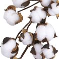thumbnail image 4 of Nearly Natural Couronne de Boules de Coton 20 Po., 4 of 9