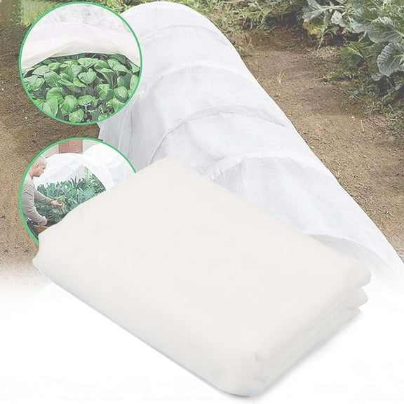 Gustave Plant Covers Freeze Protection Fabric Floating Row Cover Reusable Frost Cloth Blanket Garden Insect Pest Netting Sun Protection for Winter Outdoor Plants Fruits Vegetables, 4.9'x16.4'
