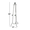 thumbnail image 5 of DecMode Traditional Black Metal Easel with Fleur de Lis Designs and Support Chain, 21"W x 65"H, 5 of 18