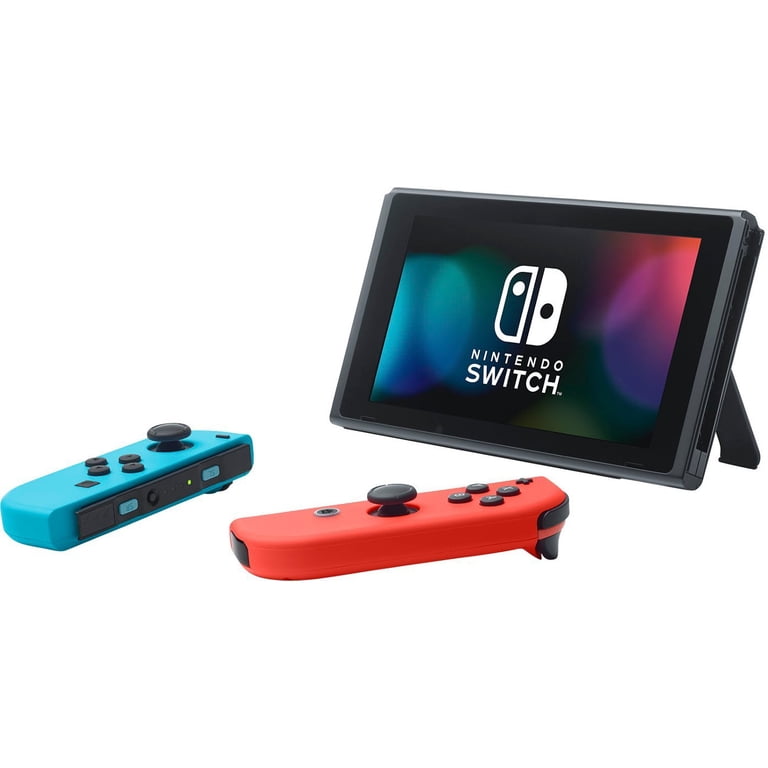 Nintendo Switch 32GB Console Video Games, with Neon Red/Neon Blue