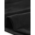 thumbnail image 5 of Gabardina para Mujer con Solapa Abrido de Gamuza Sintético con Doble Botonadura Negro XS, 5 of 5