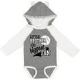 thumbnail image 3 of Inktastic Little Brother and Biggest Fan Baseball Family Fan Boys or Girls Long Sleeve Baby Bodysuit, 3 of 5