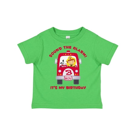 

Inktastic Fire Truck 3rd Birthday Boy Gift Toddler Boy Girl T-Shirt