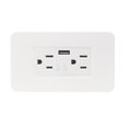 thumbnail image 4 of Yuarrent Tuya Wifi Smart US enchufe tira de toma de corriente con 2 salidas 1 puertos USB enchufe de Control remoto inalámbrico funciona con Electrodomésticos, 4 of 6