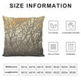 thumbnail image 5 of PIKWEEK  Dark Grey Twigs Throw Pillow Cover Branches Cushion Case Neutral Pillowcase for Sofa Couch Bedroom Living Room Home Decor, 5 of 5