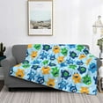 thumbnail image 2 of Naloa Cartoon Monster Flannel Blankets - Thick and Warm Blanket for Winter, Soft Fuzzy Plush King Blanket for All Seasons80"x60", 2 of 6