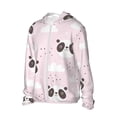thumbnail image 2 of Pofeuu Cute Panda Print Sun Protection Outdoor Lightweight Full Zip UV Cooling Hoodie Long Sleeve Summer Clothing for Outdoor Hiking-XX-Large, 2 of 5