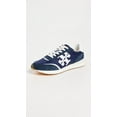 thumbnail image 2 of Tory Burch Women's Destiny Trainer Sneakers, Retro Navy/Retro Navy/Purity, Blue Lace Up, 2 of 3