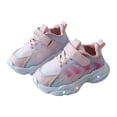 thumbnail image 3 of Sopiago Kid Running Shoes Toddler Flashing Walking Shoes Breathable Sport Toddler Sneakers Girls Pink (Toddler/Little kid),8.5, 3 of 5