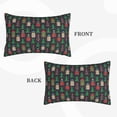 thumbnail image 2 of Naloa Christmas Trees And Houses Pillowcase, Throw Pillowcase, Wrinkle-Free, Stain-Resistant with Hidden Zipper for Bedroom Sofa-14"x20", 2 of 6