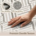 thumbnail image 6 of ODIKA 9'x12' Beige Taupe Geometric Crisscross Washable Area Rug Modern Handwoven Pattern for Indoor/Outdoor Low Pile, Flatwoven, for Great Room, Indoor Concept, Large Living, 6 of 7