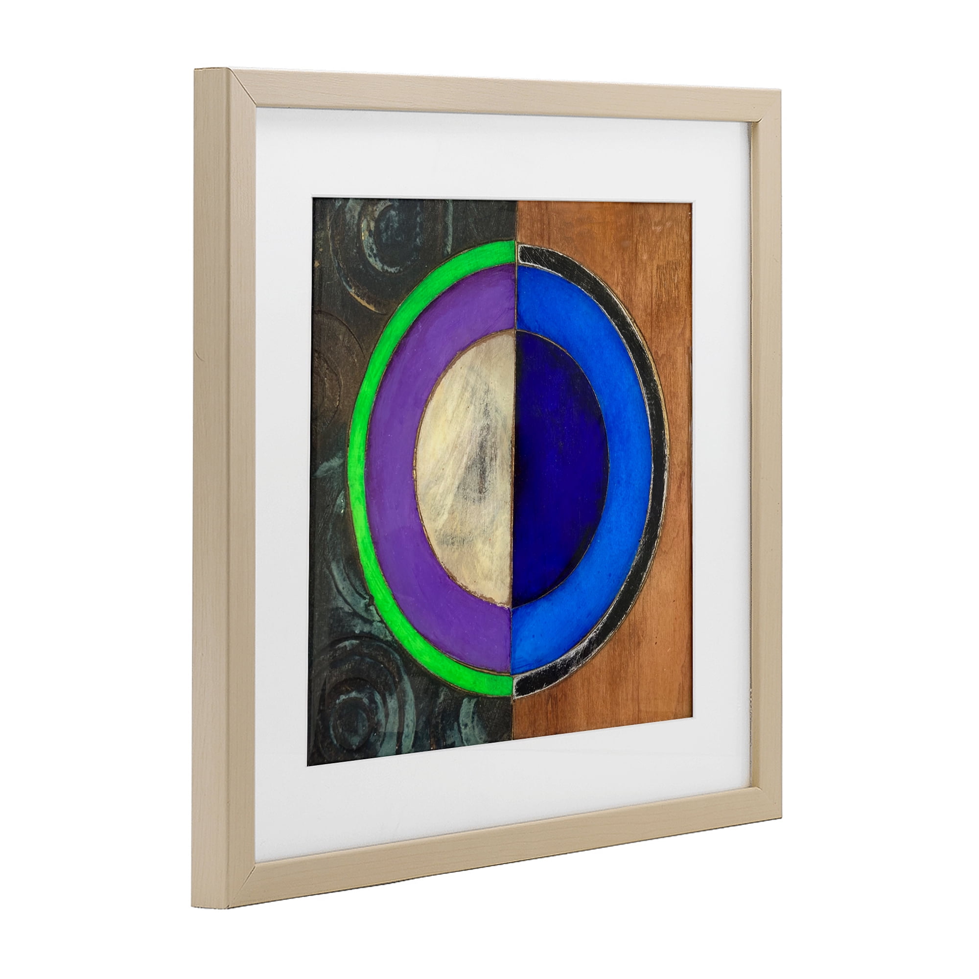 Stupell Industries Rustic Circular Balance Birch Framed Print Under Glass, design by Matthew Finger