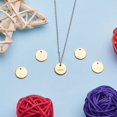 thumbnail image 2 of 50 Pcs 304 Stainless Steel Flat Round Blank Stamping Tag Pendants Charms for Bracelet Necklace Jewelry DIY Crafts Making Gloden, 2 of 9