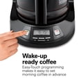 thumbnail image 4 of Hamilton Beach Programmable Coffee Maker, 12 Cup, Black Stainless Steel Accents, # 46293, 4 of 8