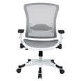 thumbnail image 3 of Managers White Office Chair with Padded Mesh Seat, 3 of 6