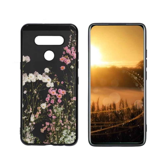 Floral-260 Phone Case, Degined for LG Q51 Case Men Women, Flexible Silicone Shockproof Case for LG Q51