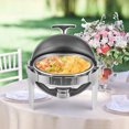 thumbnail image 7 of Homhougo—6.8 QT Roll Top Chafing Dish Buffet Set, Full Size Pan Chafer, Round Stainless Steel Set, for Wedding, Parties, Banquet, Catering Event, 2 Pack, 7 of 7
