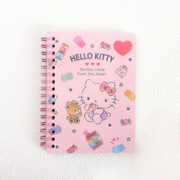 Kawaii Sanrio Notebook Anime Hello Kitty Kuromi Cinnamoroll Office Notebook Handbook Book A6 Cartoon PP Coil Book Student Gifts