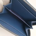 thumbnail image 6 of Pre-Owned PRADA Triangle Wallet/Coin Case 2MM003 Blue Black White SAFFIANO BAIADE Men's Women's, 6 of 7