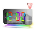 thumbnail image 3 of Christmas Gifts Liweisiy Rgb Dazzling Led Electronic Clock, Color Changing Night Light, Light, Home Desktop Projection Alarm Clock D2153 White Free Size, 3 of 9