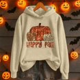 thumbnail image 4 of Halloween Pumpkin Graphic Hoodie for Women Long Sleeve Hoodie Soft Fall Loose Festival Pullover Sweatshirt 2026, 4 of 4