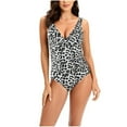 thumbnail image 1 of Maillots de Bain une Pièce pour Femmes, Maillot Froncé à Torsade devant, Contrôle du Ventre, Monokini, 1 of 9