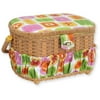 Michley Sewing Basket with 41-Piece Sewing Kit