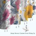thumbnail image 6 of Pioneer Flower Floral Print Pattern Shower Curtain 36"x72" ,Bathroom Decorative Shower Curtains Set with 12 Hooks,Modern Waterproof Washable Shower Curtain, 6 of 6