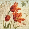thumbnail image 2 of Audit, Lisa 26x26 Gold Ornate Wood Framed with Double Matting Museum Art Print Titled - European Flowers I, 2 of 4