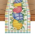 thumbnail image 5 of Happy Easter Table Runner and Placemats Set, Spring Bunny Table Runner and 4Pcs Plcemats, Seasonal Holiday Dining Table Decor for Kitchen Farmhouse Home Party Decorations, 5 of 6