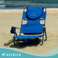 thumbnail image 3 of Open Box Ostrich Midsize Face Down Backpack Beach Chair with Face Hole, Blue, 3 of 12