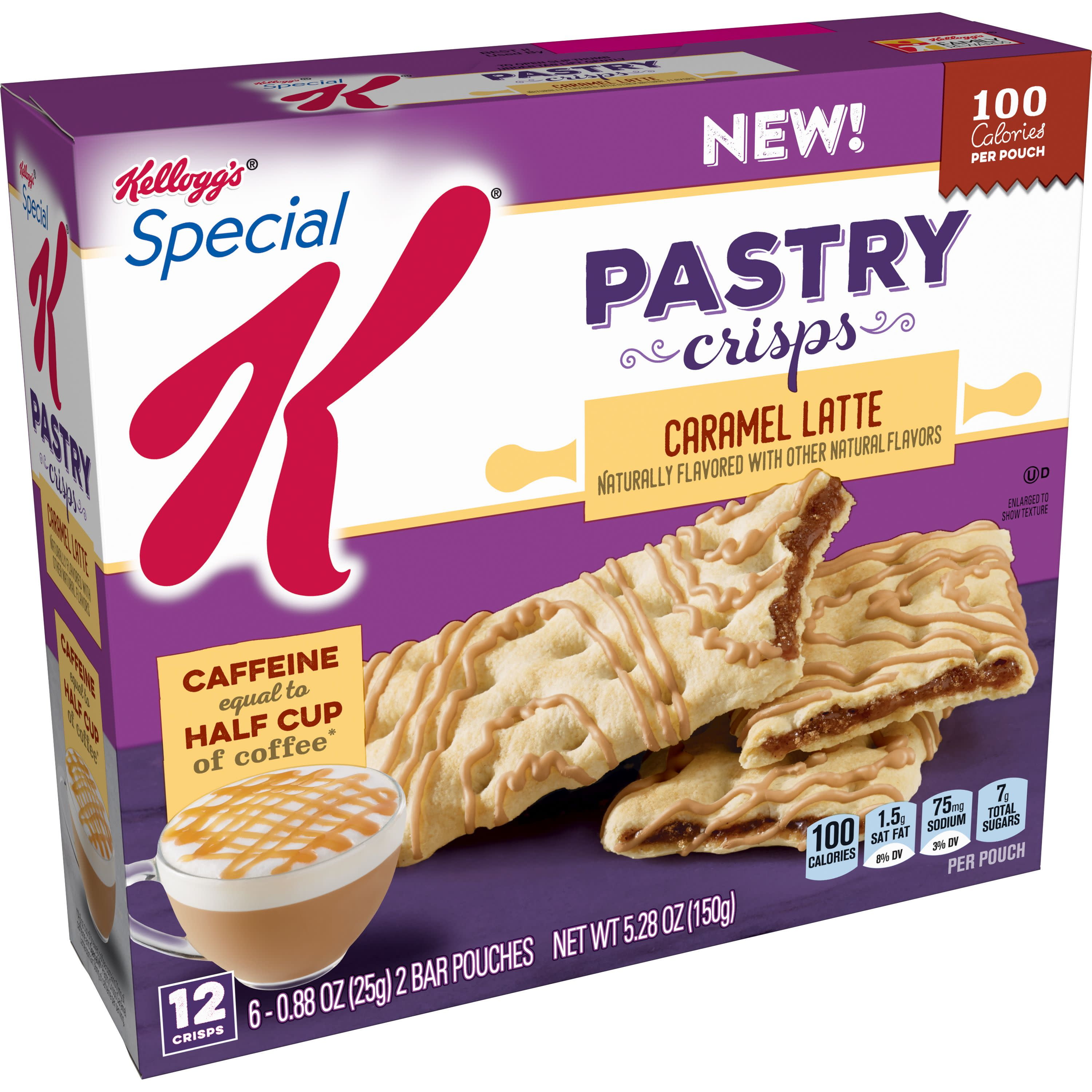 Kellogg's Special K, Pastry Crisps, Caramel Latte, 12 Ct, 5.28 Oz