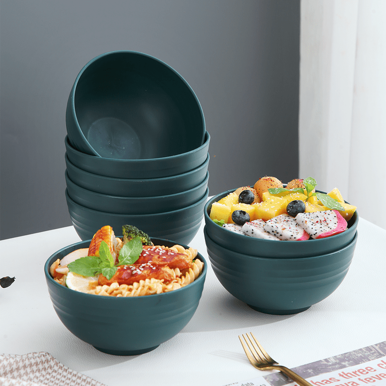 ReaNea Cereal Bowls 8 Pieces, Unbreakable And Reusable Light