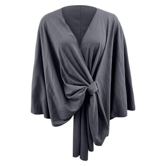 UJNDER Elegant Solid Color Shawl Cape for Women Soft and Comfortable Poncho Outerwear for Stylish Layering GY2