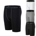 thumbnail image 1 of LYMAYTER Male Compression Shorts Solid Color Workout Short Yoga Leggings Shorts High Elasticity Sweatpants S-3XL, 1 of 6
